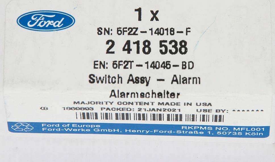 фото №11, Датчик кінцевий двері розсувних transit 2014-