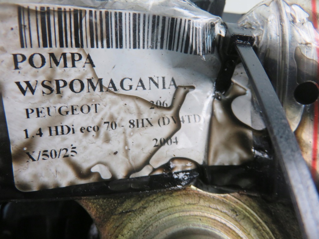 фото №6, Насос підсилювача peugeot 206 1.4 hdi 8v 70 - 8hx 9637000980