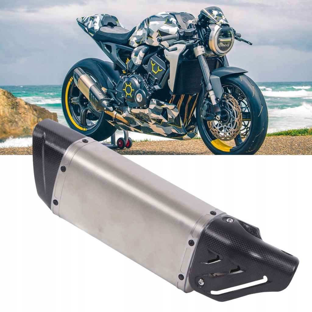 фото №10, 51mm универсальная труба выхлопная motocykla гаситель выпускной с волокна