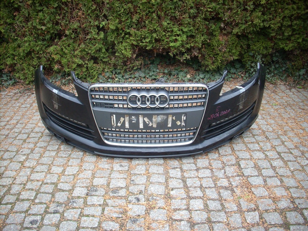 фото №1, Audi q7 i 4l перед бампер передний стандарт przedlift решётка радиатора ew. светодиоды