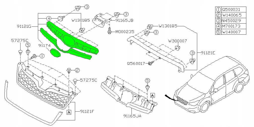 фото №2, Решётка радиатора молдинг subaru forester iv оригинал 2013-2016