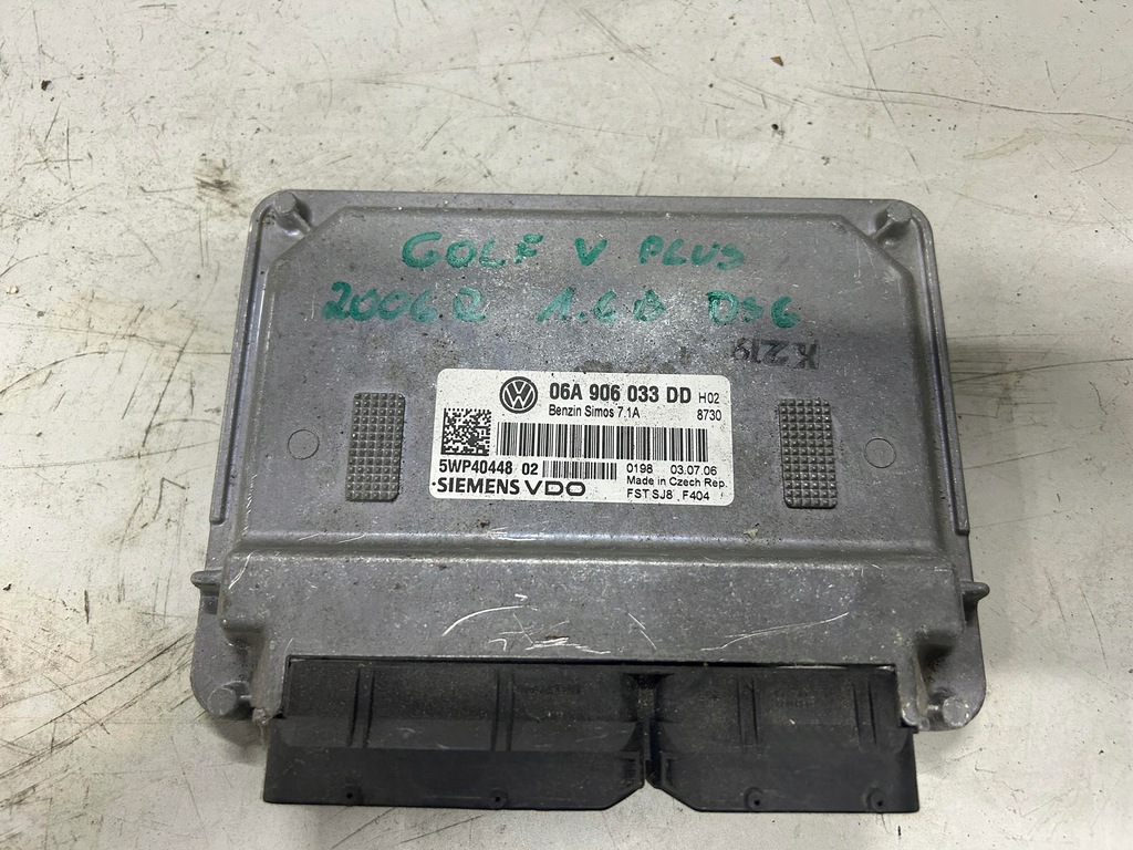 фото №1, Бортовой компьютер блок управления двигателя golf v plus 1.6 fsi