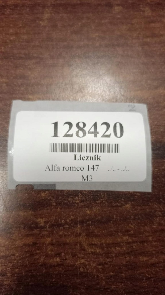 Alfa romeo 147 fl 1.6 лічильник 156056616 Ціна