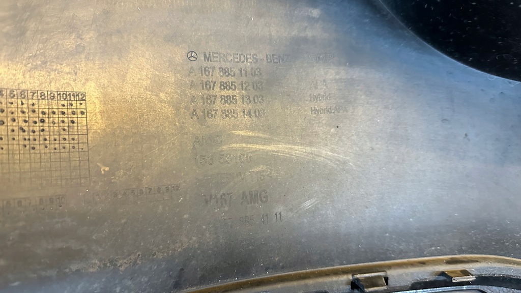 фото №13, Mercedes бампер задний pts a1678851203 gle 167 w167 suv amg