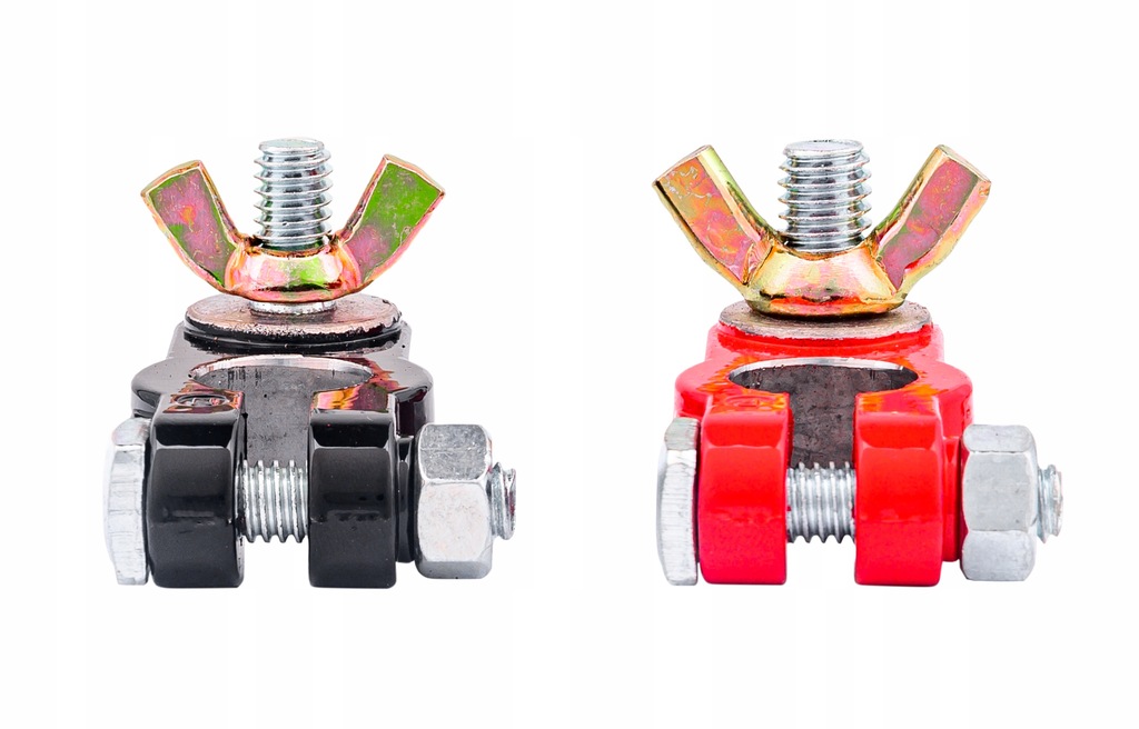 фото №14, Клеммы do аккумулятор универсальные oczkowe клемма с zaciskami бабочка 17 19mm