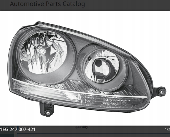 Фара vw Цена