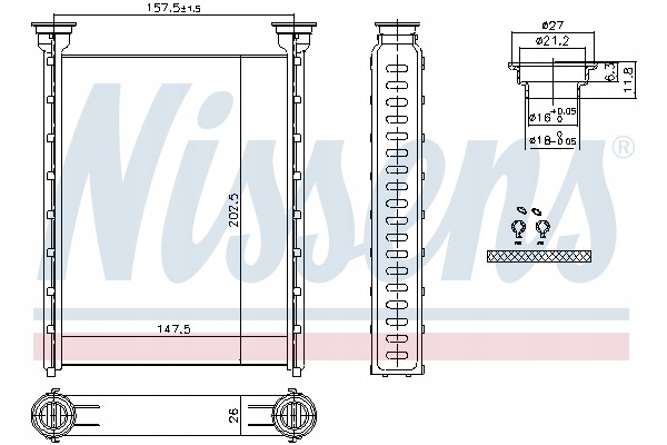 фото №9, Обігрівач обігріву кабіни nissens 707214 pl dystrybucja
