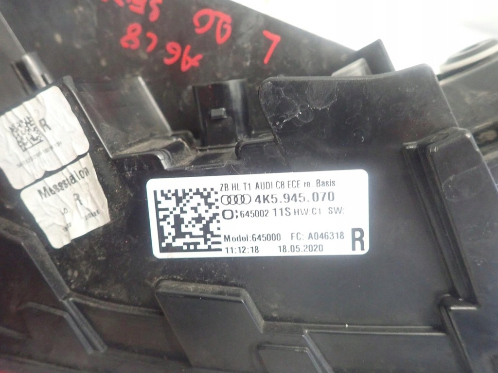 фото №7, Лампа задняя задняя правая audi a6 c8 2018- sedan