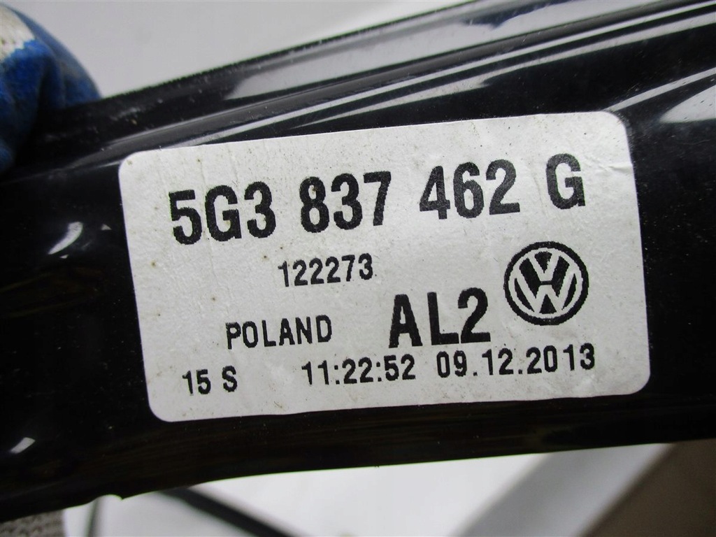 фото №4, Подъемник стекло правый перед vw golf vii 5g3837462g