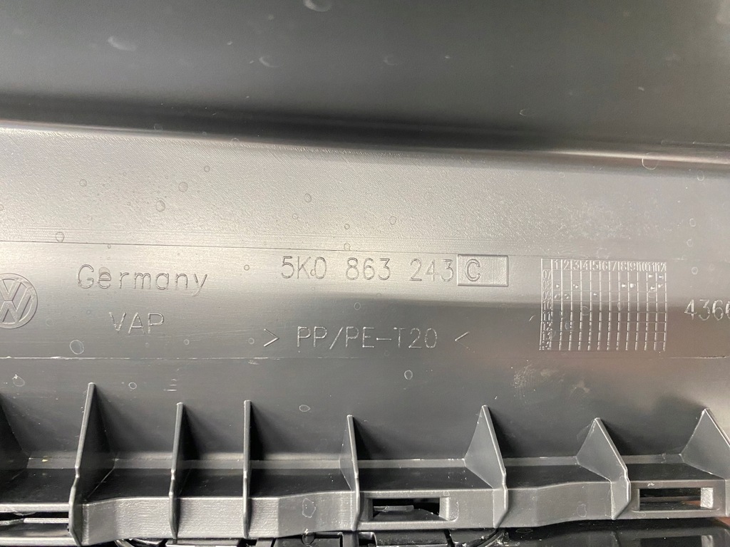 фото №11, Тунель середній консоль середня панель vw golf 6 vi 5k 5k0 2008-2013