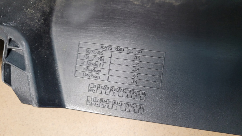 Mercedes w205 c220 молдинг накладка порог левая a2056902540 с Разборки