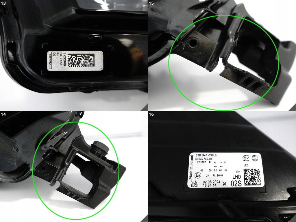 фото №14, Skoda karoq 57b 57a lift 22- лампа crystal lighting full led права перед eu