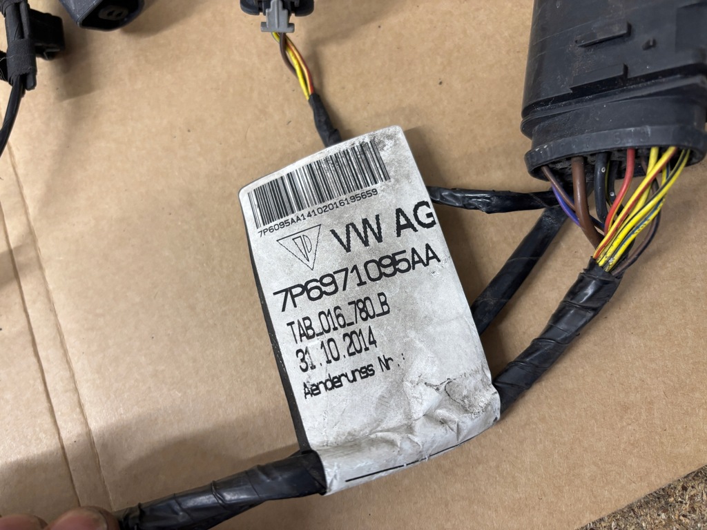 фото №7, Vw touareg 7p6 ii жгут электропроводка бампера перед 7p6971095aa