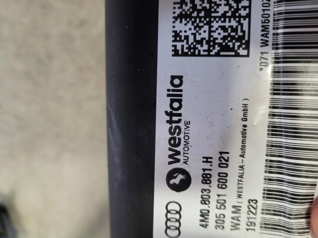 фото №7, Повний!! audi q7 sq7 4m0 hak буксирувальний 4m0803881h westfalia