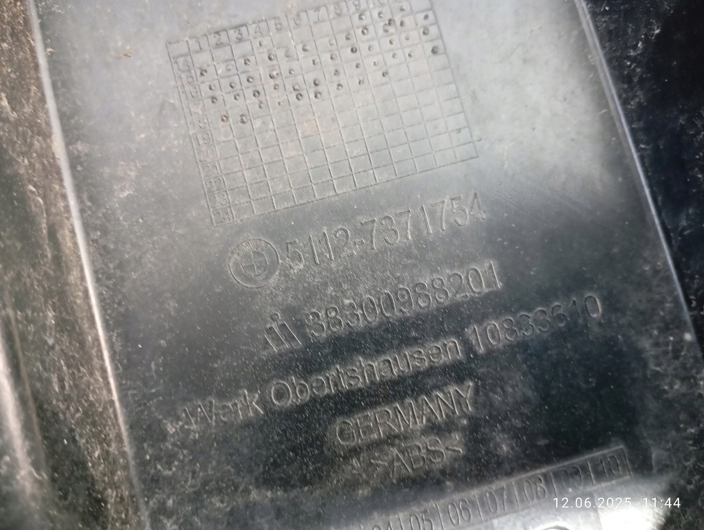 фото №15, Напрямна кронштейн бампера лівий/правий задня 7371753 bmw 1 f20 f21 lci lift 16-