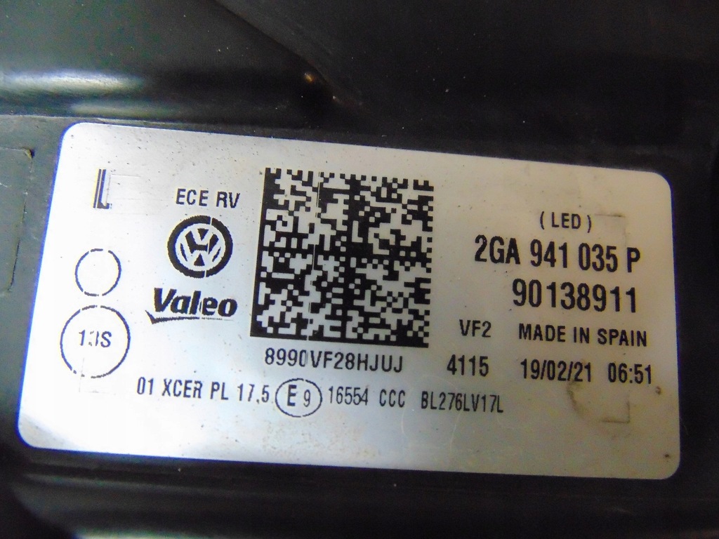 фото №16, Лампа ліва перед vw t-roc 2ga941035p europa