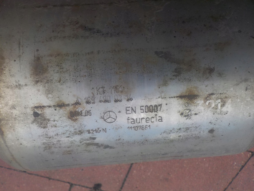 фото №10, Mercedes w169 2.0 cdi катализатор гаситель выхлоп