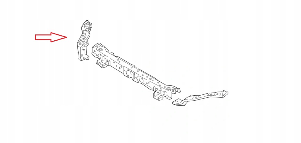 фото №3, Eclipse cross pas передний панель фары фара правый