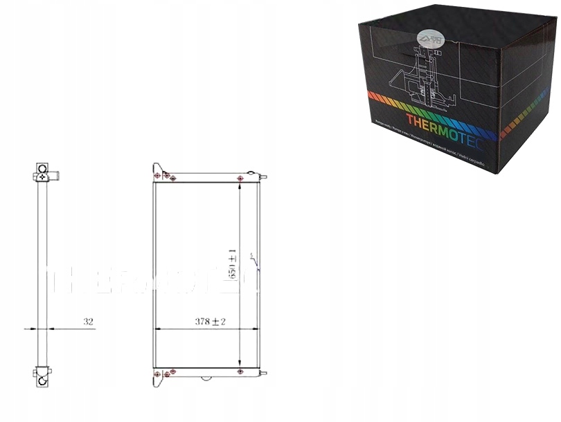 фото №1, Thermotec радіатор двигуна 2116042 16688