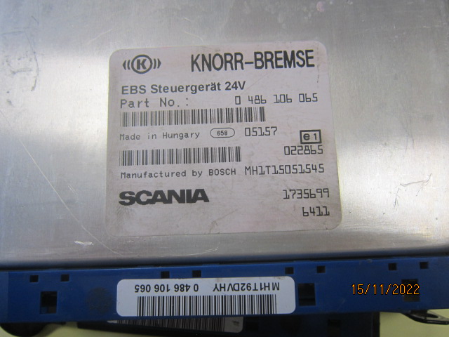 фото №2, Касета блок керування ebs scania r 1936737
