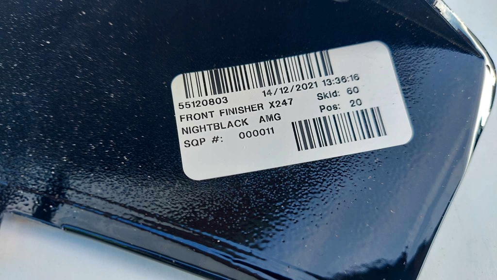 фото №8, Mercedes glb x247 amg молдинг бампера перед передняя black nowa оригинальный номер