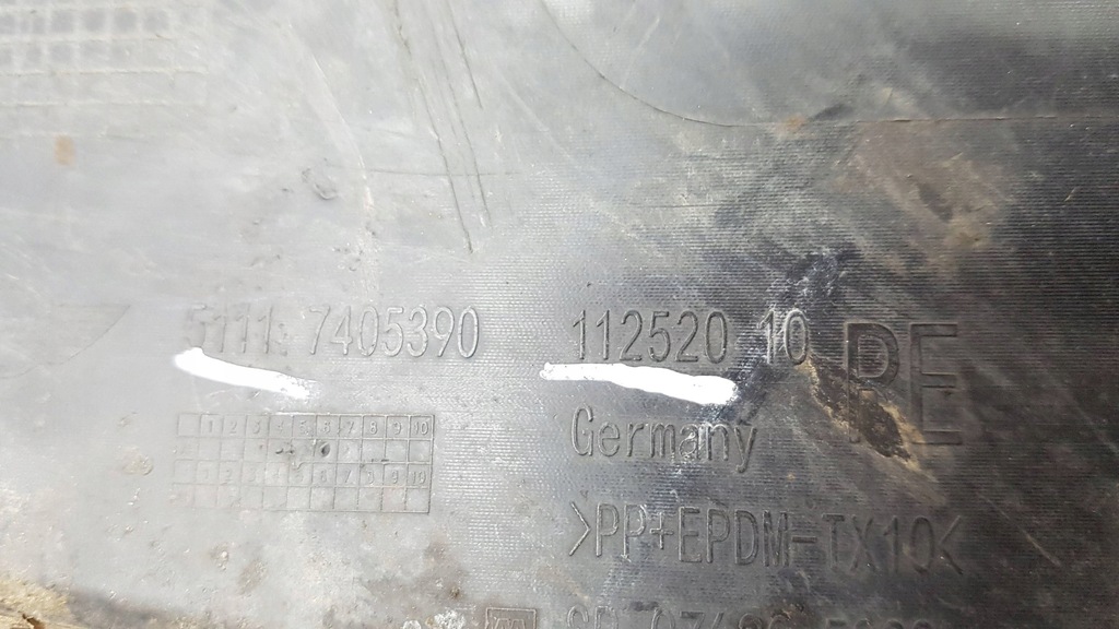 фото №8, Mini countryman f60 накладка-спойлер спойлер бампера перед правий pdc