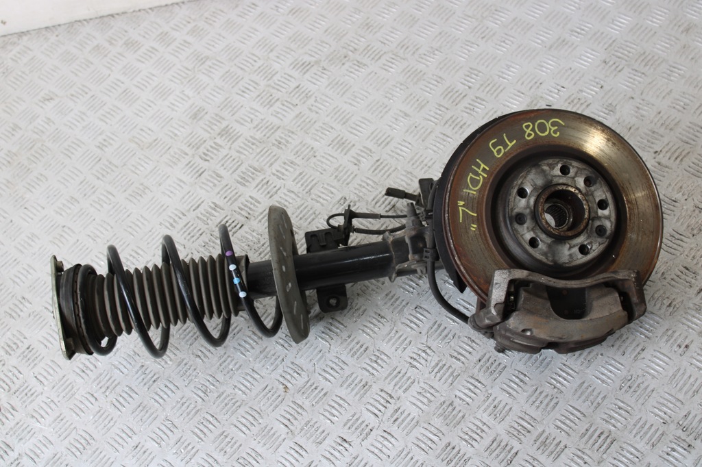 фото №1, Поворотный кулак амортизационная стойка левый перед peugeot 308 t9 lift