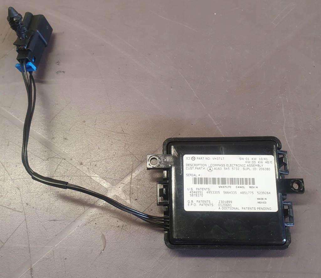 фото №1, Модуль компас a1635455732 mercedes ml w163 lift