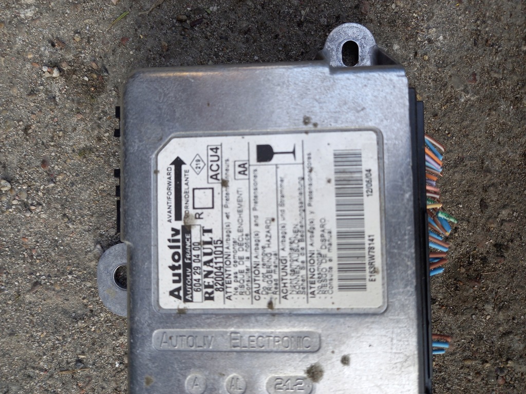 фото №2, Датчик подушка безопасности renault scenic ii 04r