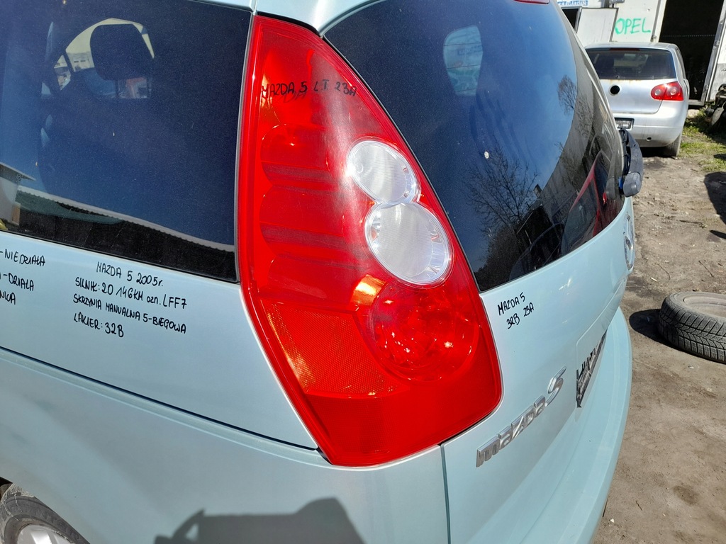 фото №6, Mazda 5 v лампа лівий задня ліва задня