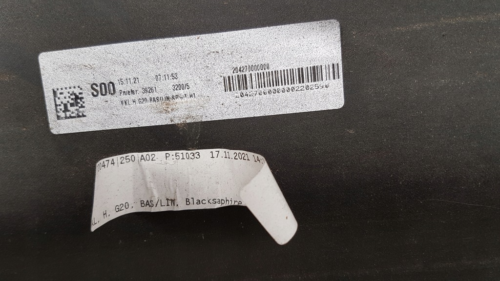 фото №11, Бампер задній задня bmw g20