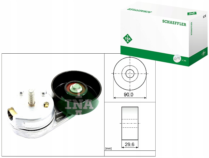 фото №1, Ina натягувач ремінь клиновий land rover discovery iv range rover