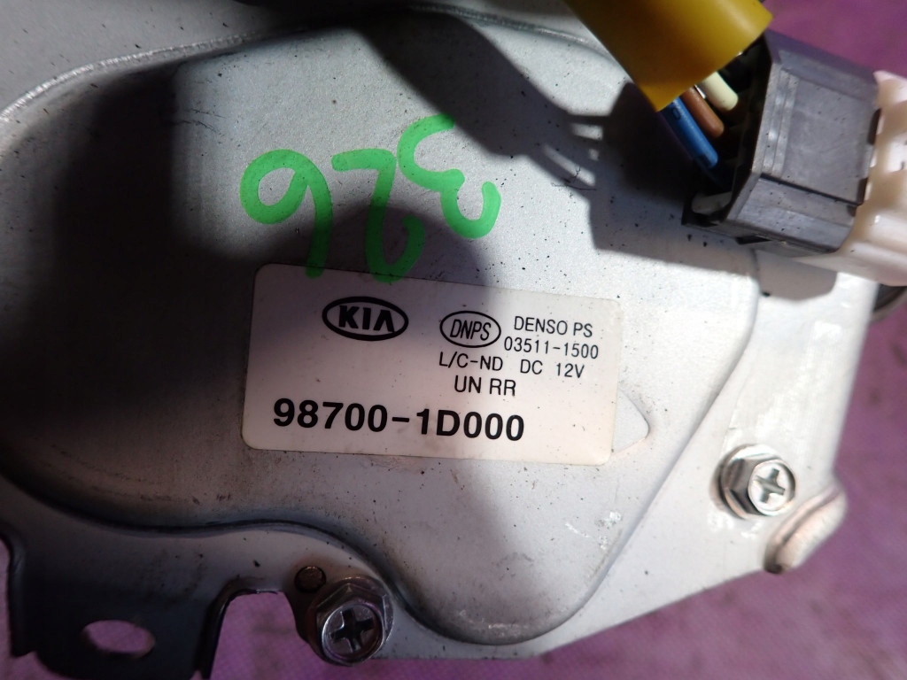 фото №5, Kia carens iii 02-05 моторчик дворники задняя 4 pin 987001d000