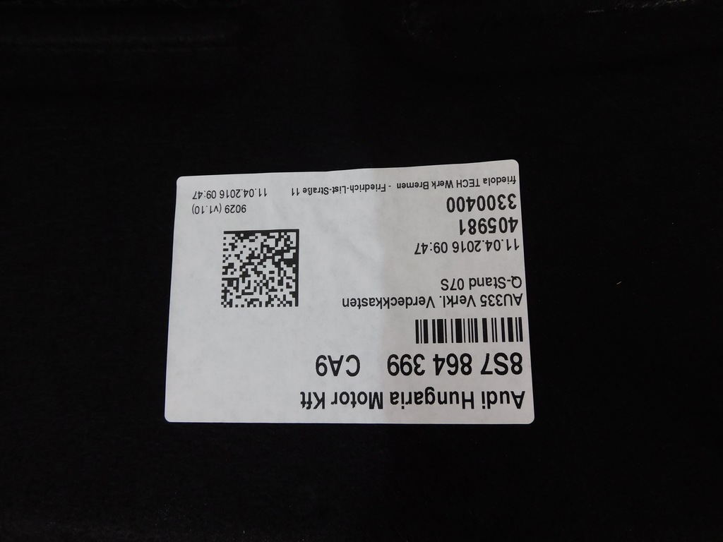 фото №8, Audi tt 8s cabrio оббивка багажника обшивки kompl