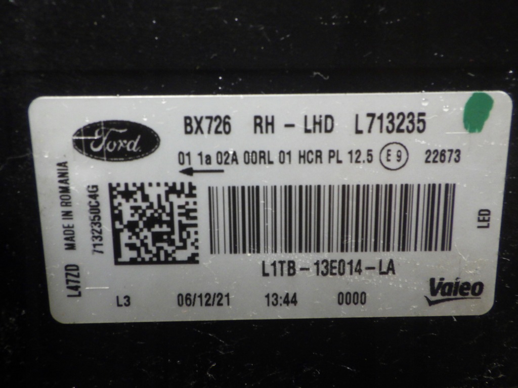 фото №9, Фара лампа передня права full led ford puma l1tb-13e014-la