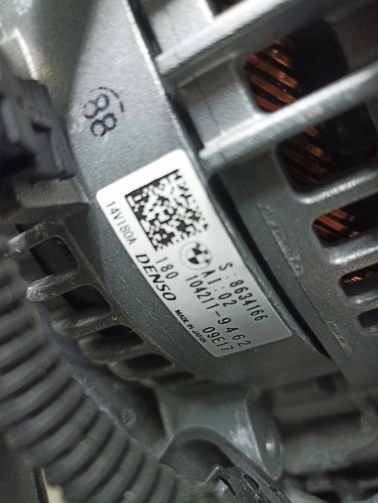 фото №7, Генератор bmw g20 g30 g11 g01 g05 8634166 180a 19km