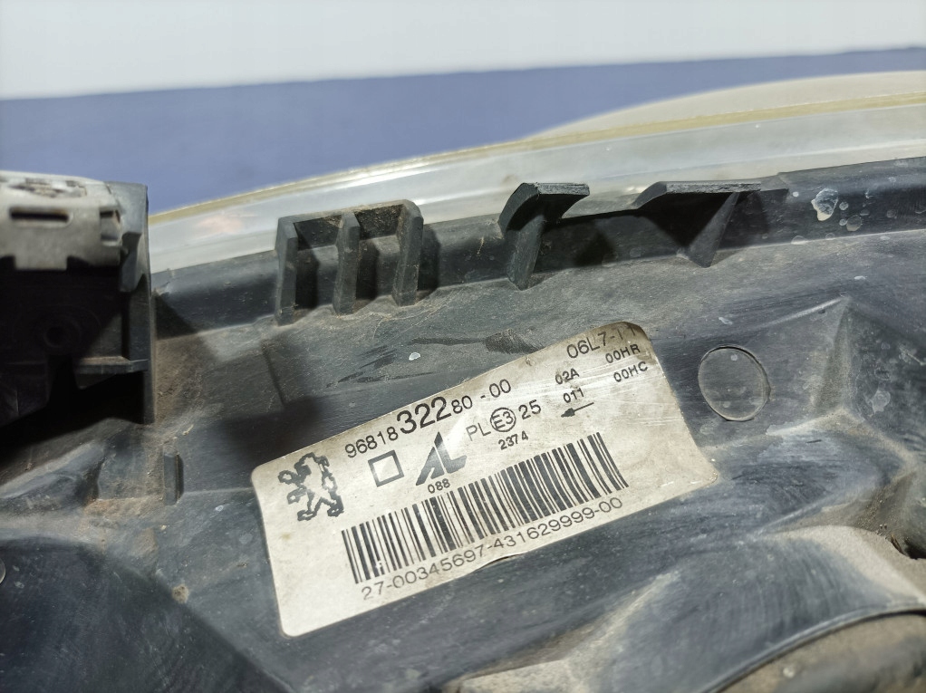 фото №7, Peugeot 307 i lift фара лампа перед левый eu