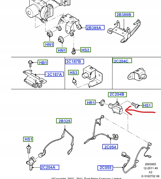 фото №1, Датчик abs задня ford s-max galaxy transit connect