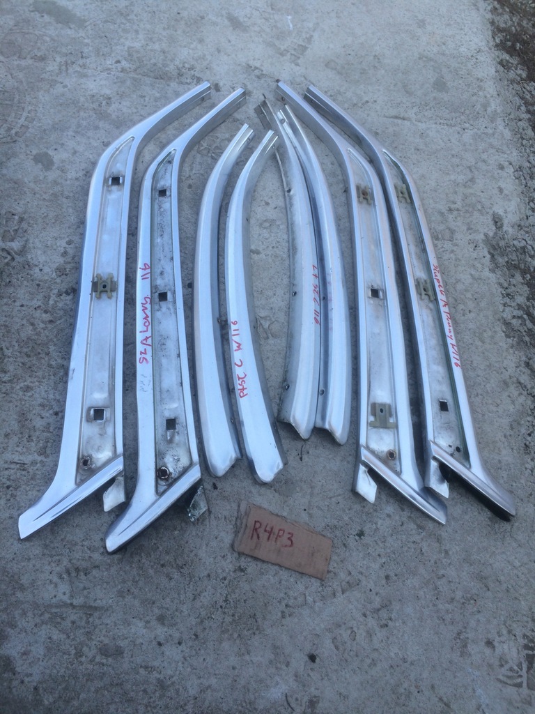 фото №6, Молдинг накладки дверь стекло крыша крышка багажника mercedes w116 se sel