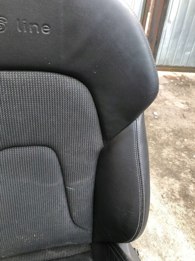 Сидіння ковші напівшкіра+ матеріал speed audi a4 b8 kombi/sedan s line 08-15 Доставка