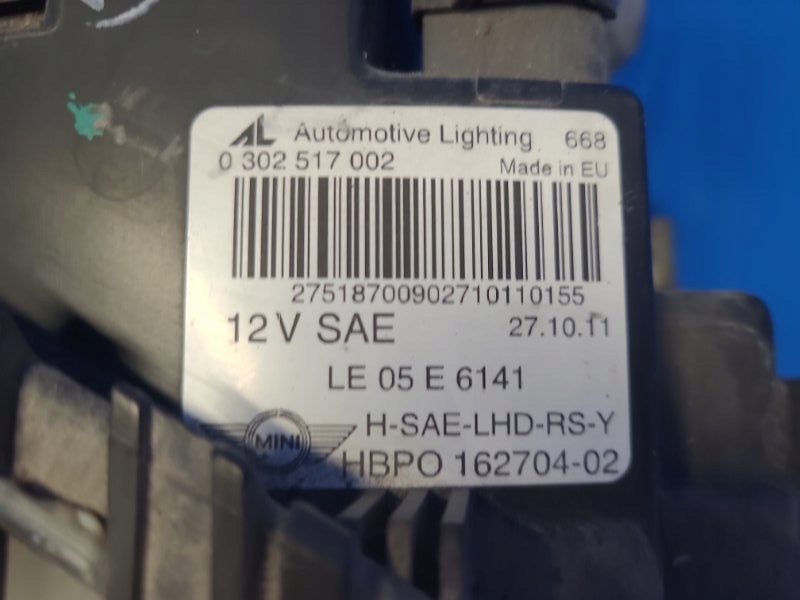 фото №4, Фара правый. mini cooper s r57 09-15 16270402