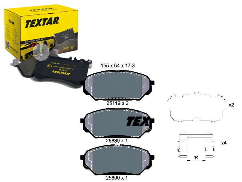 фото №1, Тормозные колодки тормозные hyundai перед ix55 3,0crdi 08- te