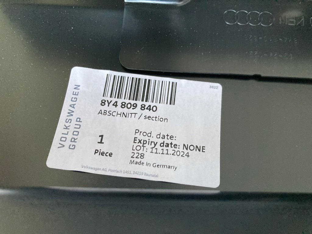 фото №9, Поріг блок двигуна правий audi a3 8y 8y4 8y4809840