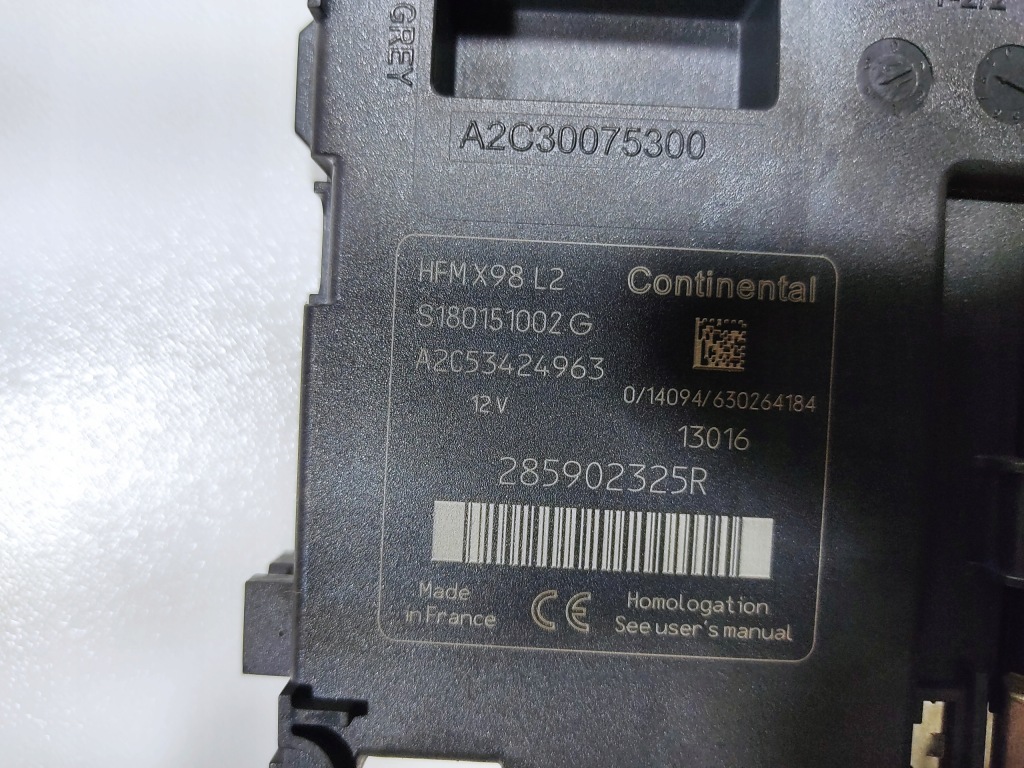 фото №6, Считыватель карта карта renault clio iv 285902325r 2013-2016