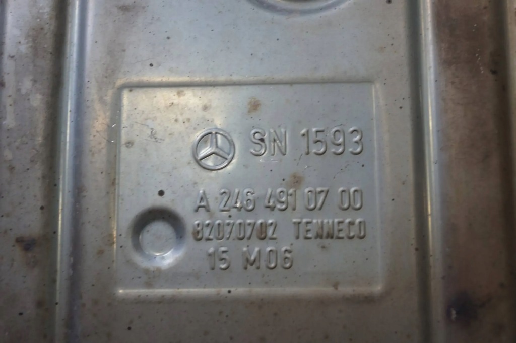 фото №3, Гаситель конечный выхлоп труба выхлопная mercedes b klasa w246 2.2 cdi