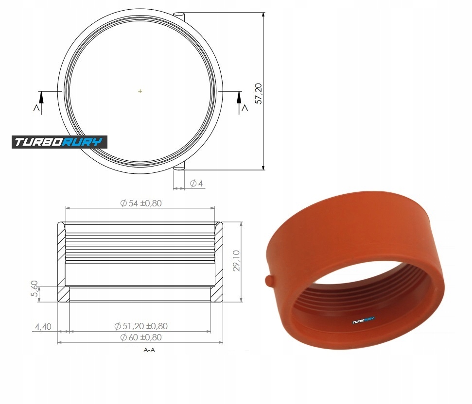 фото №13, Прокладка ущільнювальне кільце резонатор volvo xc70 i xc90 i 2.4d5 30740895 30740896 kpl.