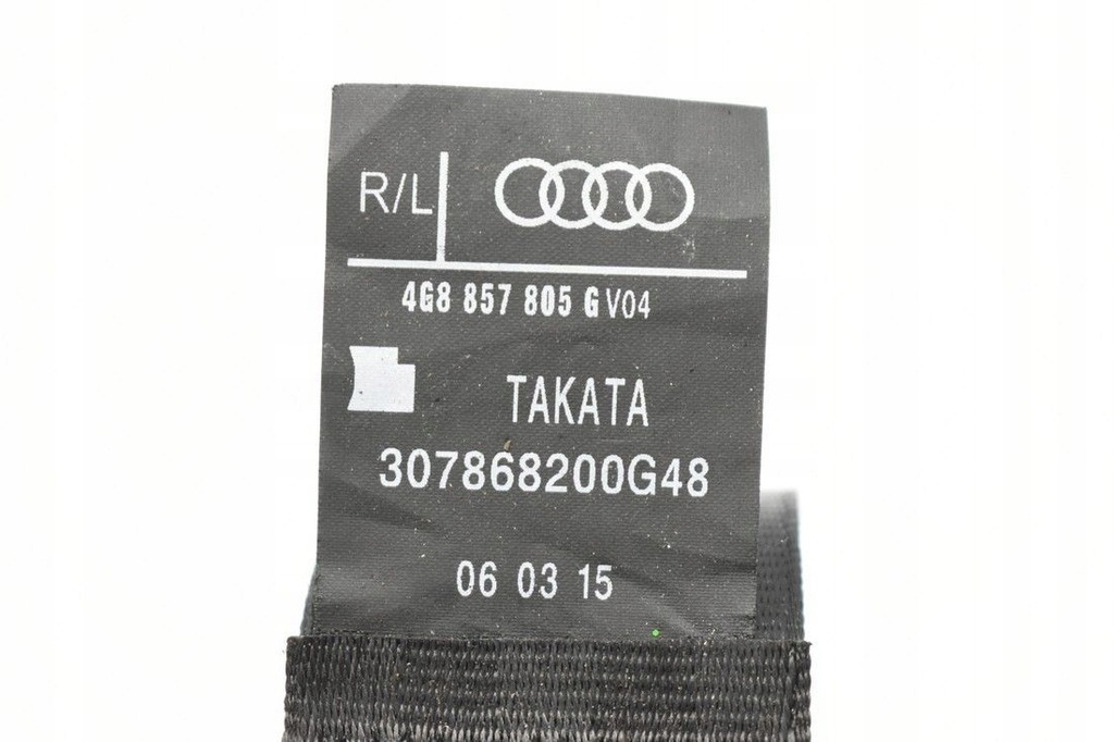 фото №11, Pas безпеки audi оригінальний номер 4g8857805g