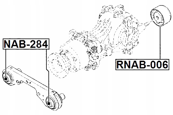 фото №2, Febest сайлентблок заднего механизма дифференциала renault duster 2011-