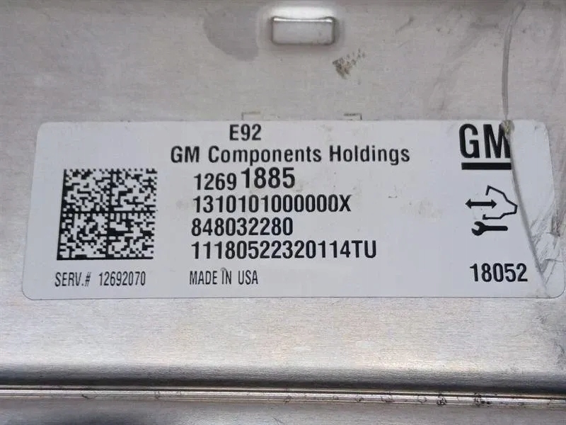 Ecu двигателя chevrolet 12691885 с Разборки