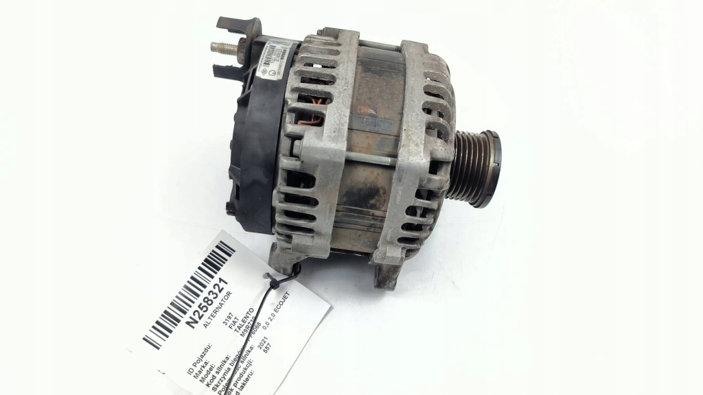 фото №1, Генератор 231004436r fiat talento